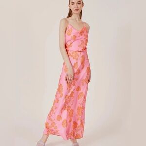 Amalthea Floral Slip Maxi Dress by Deluc